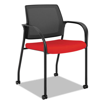 HON® Ignition 2.0 4-way Stretch Mesh Back Mobile Stacking Chair, Supports Up To 300 Lb, Black freeshipping - TVN Wholesale
